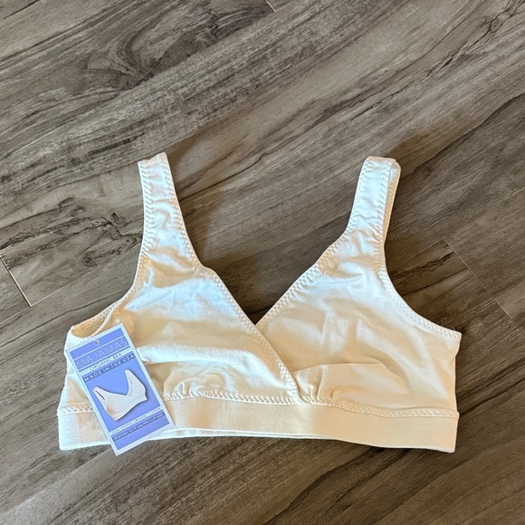 Cream Wireless Bra - Picture 1 of 5